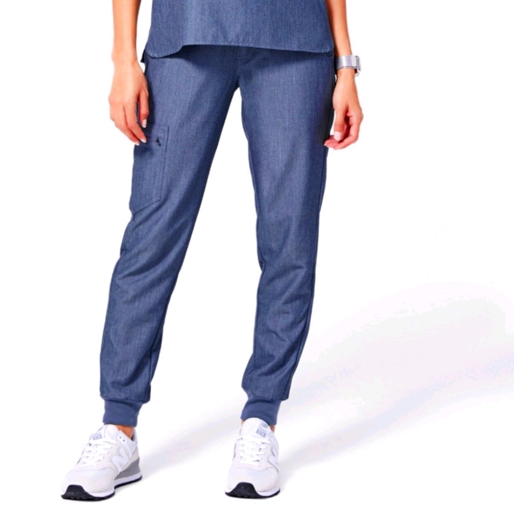 Figs Heather Denim Zamora Jogger Scrub Pants
